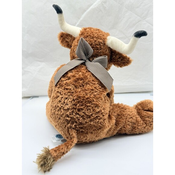 Mary Meyer Flip Flops Bubba Longhorn Brown Bull Cow Plush Stuffed Animal 13" HTF - Picture 3 of 12